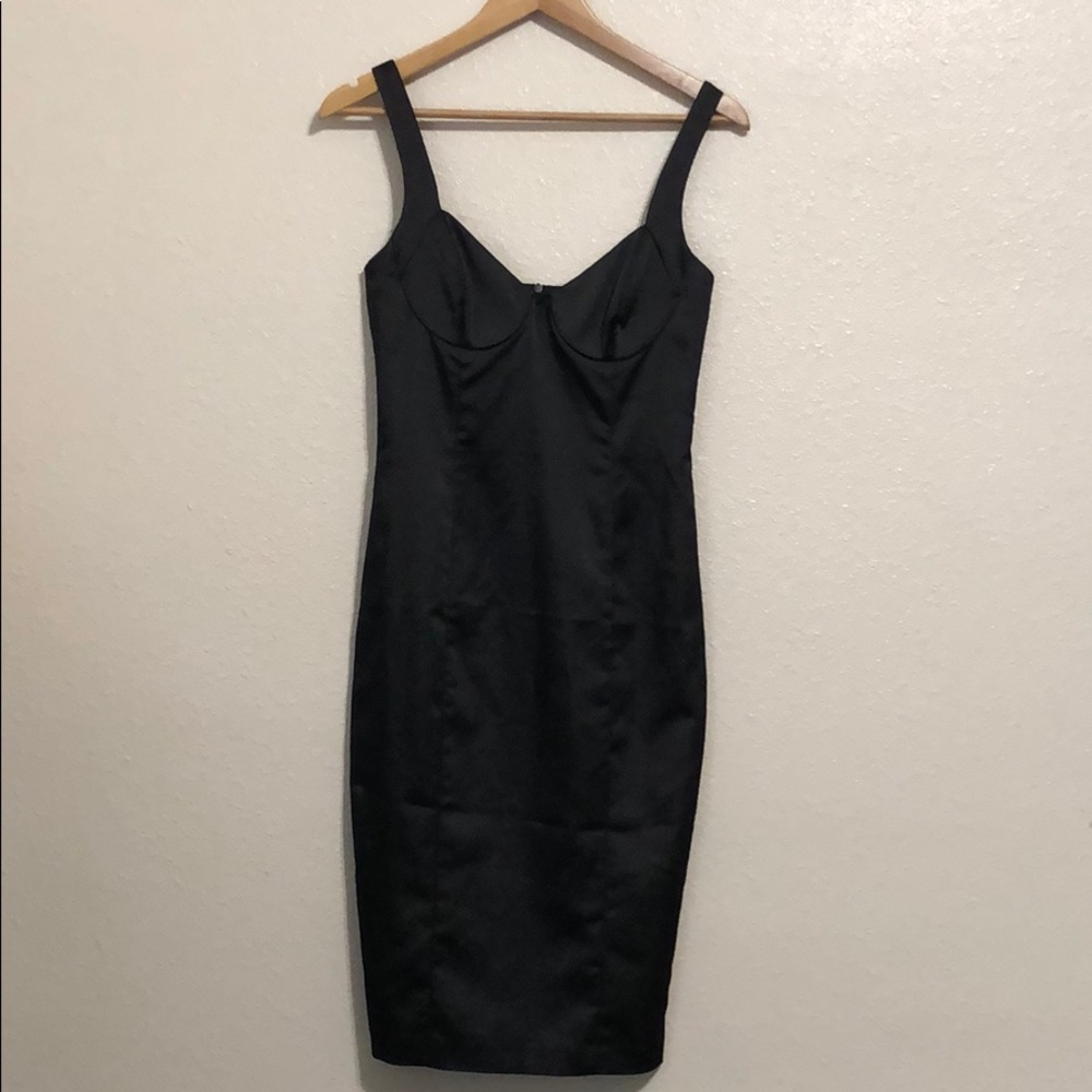Black Satin Dress
